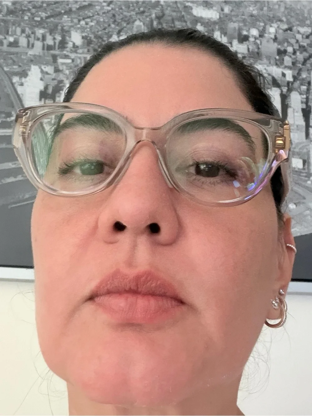 Vogue Eyewear VO5482 Transparent Grey & White Glasses – Like New!